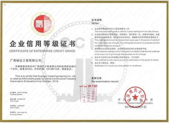 喜讯！工程公司顺利通过“全国建筑业AAA级信用比分网-全球赛事实时比分与数据平台”复审